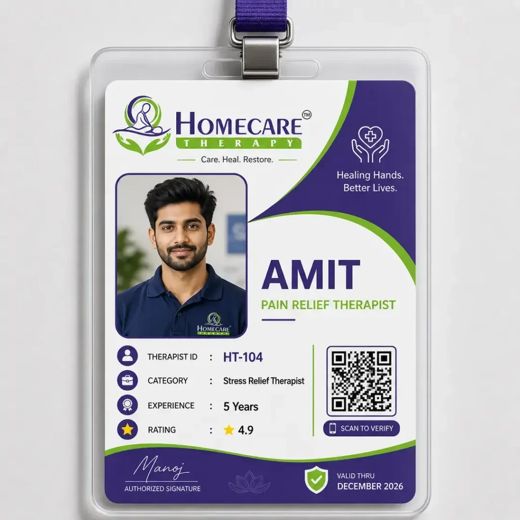 Professional massage therapist in Mumbai offering home massage service for pain relief