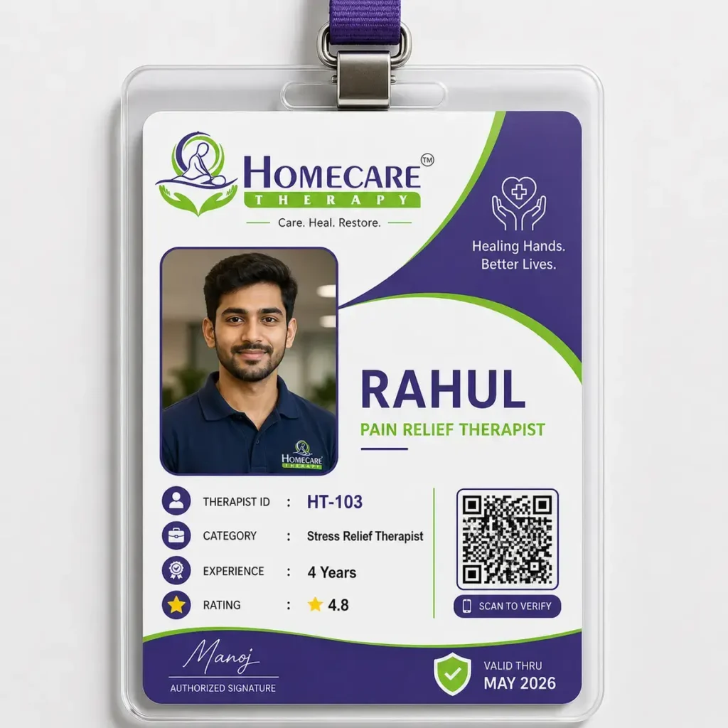 Professional massage therapist in Mumbai offering home massage service for pain relief