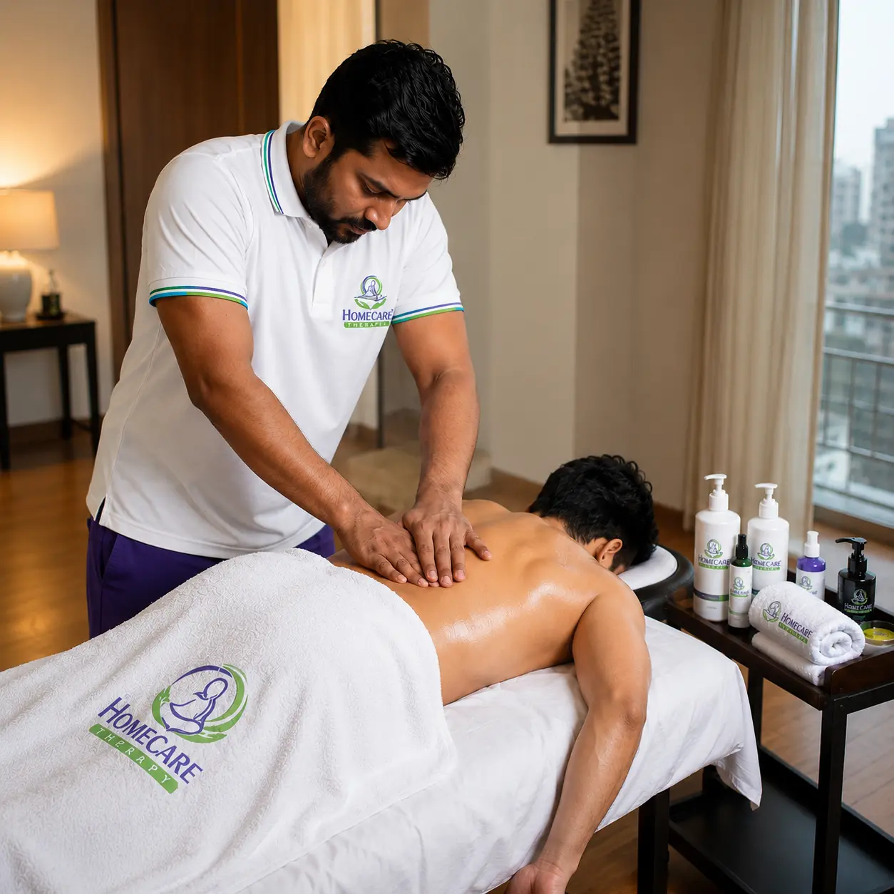 deep tissue massage for back pain at home Mumbai